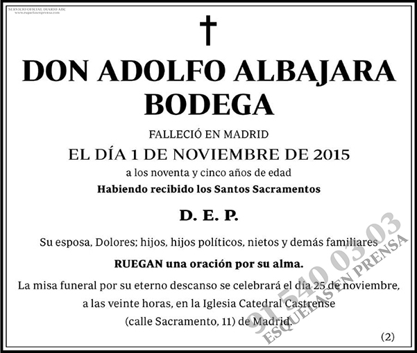 Adolfo Albajara Bodega